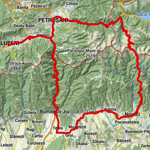 Vulcan - Cărbunele - Urdele - Lupeni