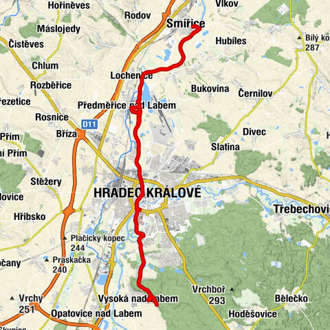 Smiřice - Zámecká kaple Zjevení páně - Lhota - Penzion & Restaurace HUBERT