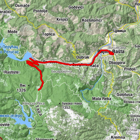Перућац - Козја стена - Vrelo - Башта у Башти