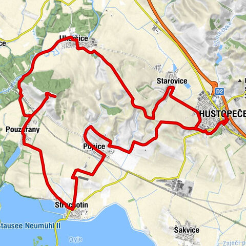 Hustopeče - Strachotínská Bouda - sv. Mikuláš a sv. Václav - sv. Jan Křtitel