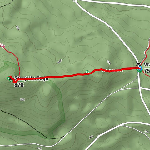 Vranovské sedlo - Starý Herštejn - Vranov u Mnichova