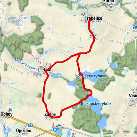 Třebějice - Závsí - Záhoří - Lžín