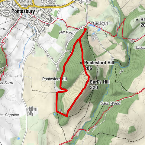 Pontesbury - Pontesford Hill - Earl's Hill