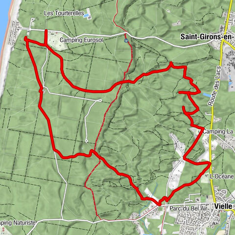 Vielle-Saint-Girons - Lassere - Tine - Bénedit