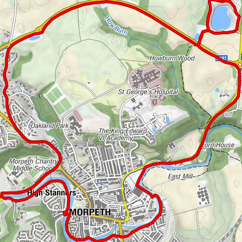 Morpeth - Lowford Bridge - High Stanners
