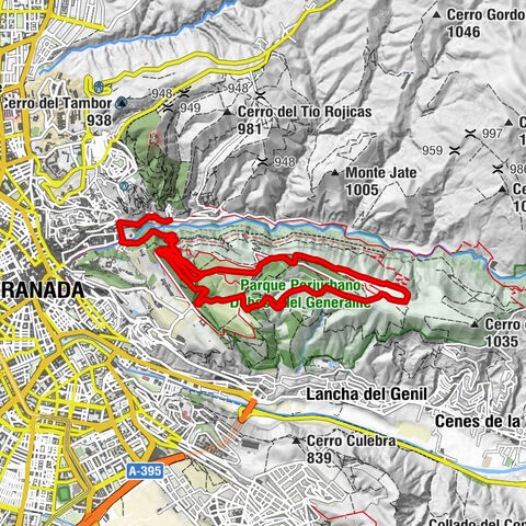 Sacromonte - Granada - Aljibe de la Lluvia - Llanos de la Perdiz