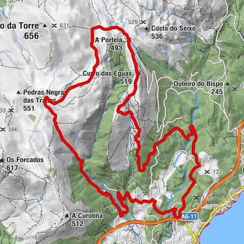 A Conga - Pedra do Caperucho - Monte das Estivadas - A Casa de Xan Benito