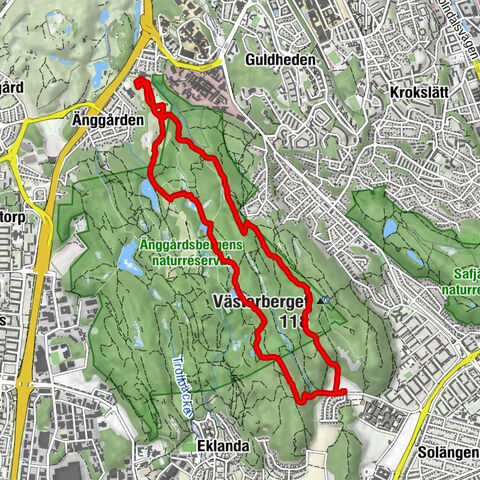 Mölndal - Västerberget - Göteborg - Centrum