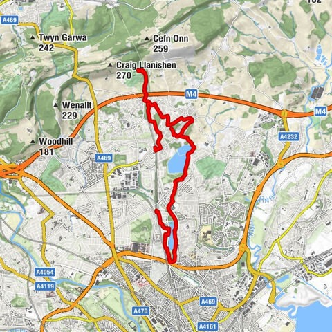 Llanishen - Caerphilly - Cardiff - Heath High Level