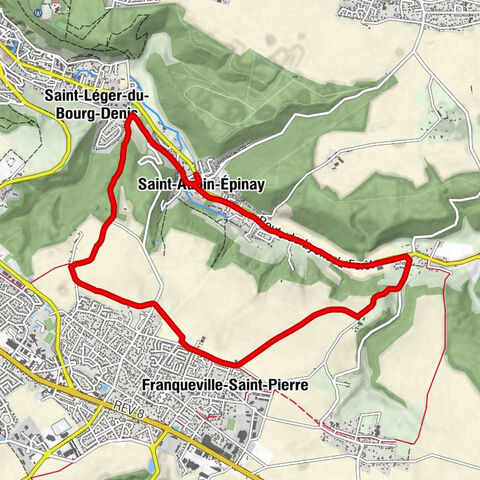 Église Saint-Aubin - Saint-Aubin-Épinay - Saint-Léger-du-Bourg-Denis - Franqueville-Saint-Pierre