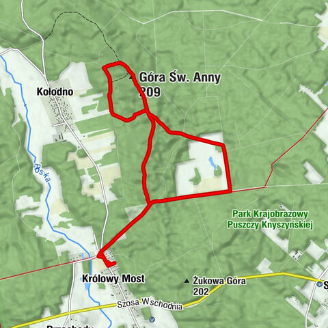 Królowy Most - Kaplica pw. Świętej Anny - Góra Św. Anny