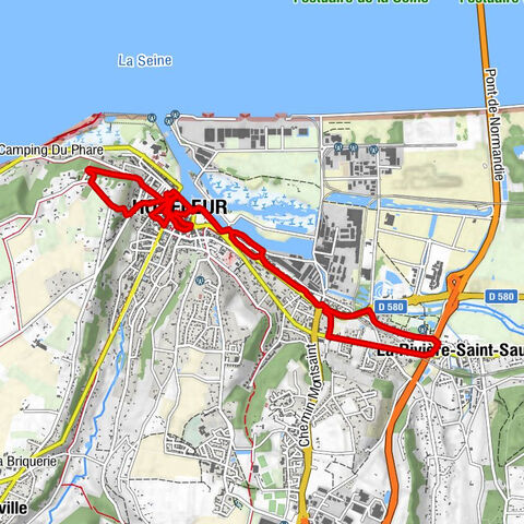 La Rivière-Saint-Sauveur - Campanile - Chapelle Notre-Dame-de-Grâce - Église Sainte-Catherine