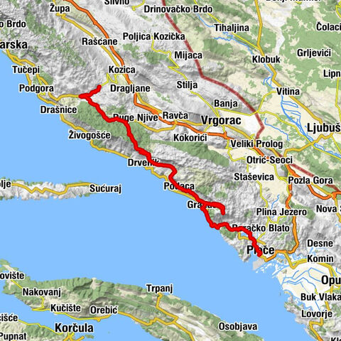 Kozica - Sokolić - Sveti Ilija - Ploče