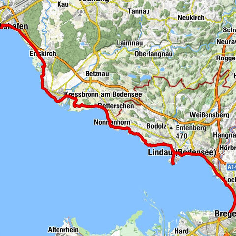 Bregenz - St. Martin - Riedkapelle - Friedrichshafen