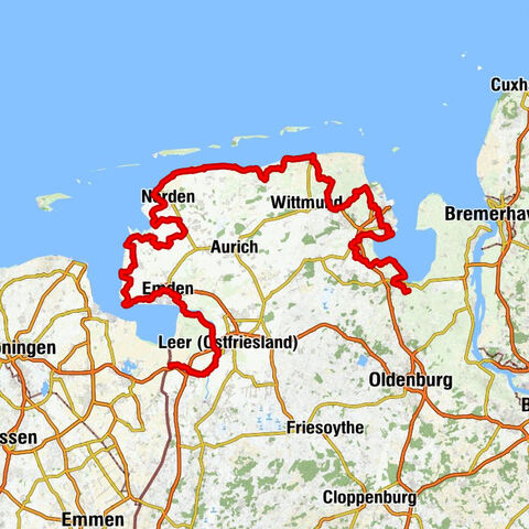 Charlottenpolder - Eben-Ezer-Kirche - Friesenhügel - Hohenberge