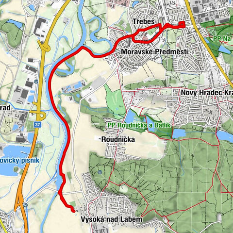 Moravské Předměstí VII - Hradec Králové - Stará Třebeš - Nová Třebeš