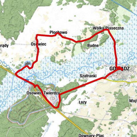 Goniądz - Wólka Piaseczna - Kolonia Płochowo - Kościół pw. Wniebowstąpienia Pańskiego