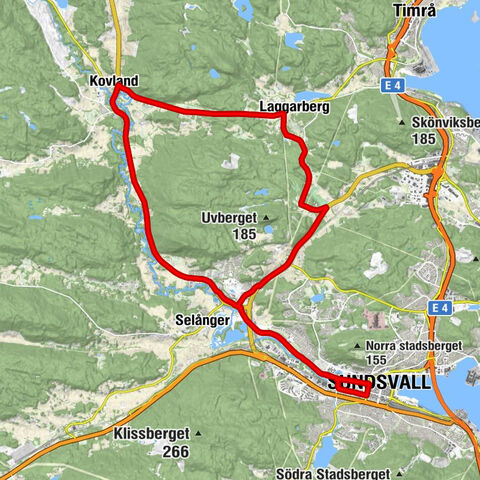 Sundsvall Västra - Sundsvall - Högom - Hällom