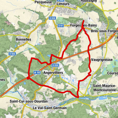 City park - Forges-les-Bains - Église de l'Assomption de la Vierge - Bajolet