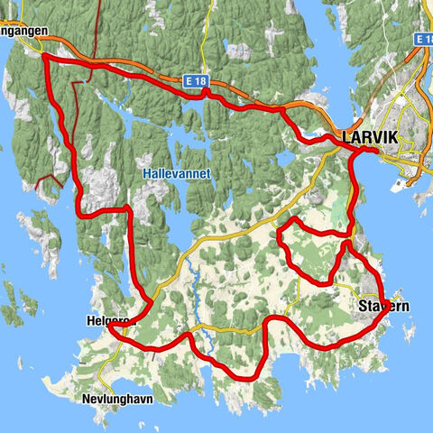 Larvik - Brunlanes frikirke - Frederiksvern kirke - Tanum kirke