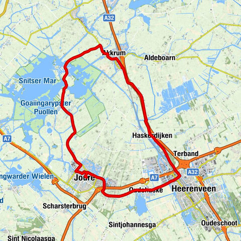 Joure - Haskerhorne - Heerenveen - De Oerdracht Prot. Gem.