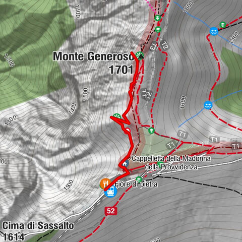 Vom Restaurant auf den Gipfel (Kulm)