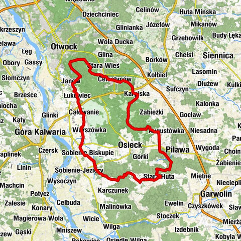 Celestynów - Bar Sajgon - Łysa Góra - Kościół pw. Wniebowzięcia Najświętszej Maryi Panny