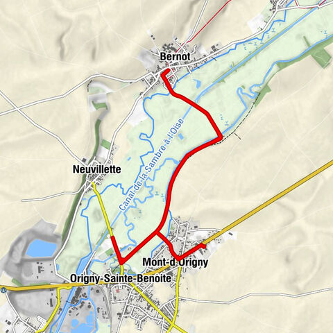 Mont-d'Origny - Bernot - Origny-Sainte-Benoite