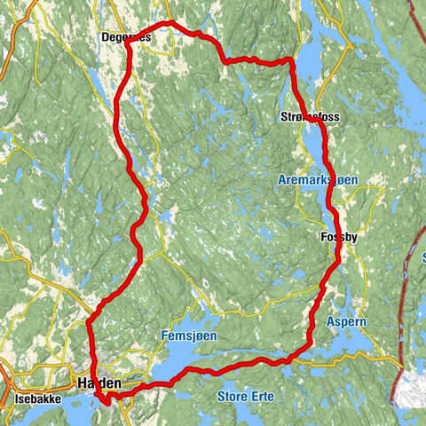 Halden - Watvedt - Aremark kirke