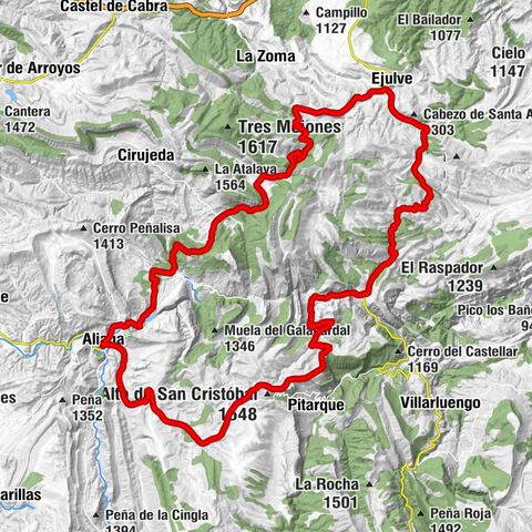Aliaga - Risco de Peñarroya - Collado Frío - Collado del Herrero