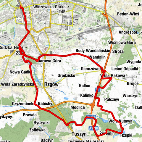 Łódź Kaliska - Kościół Najświętszej Maryi Panny Ostrobramskiej - Matki Miłosierdzia - Kaplica Najświętszej Maryi Panny Królowej Korony Polskiej - Kościół Świętego Józefa Oblubieńca Najświętszej Maryi Panny