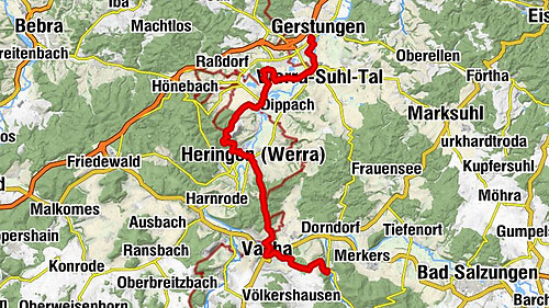 Werra Burgen Steig X5 Dietlas nach Gerstungen