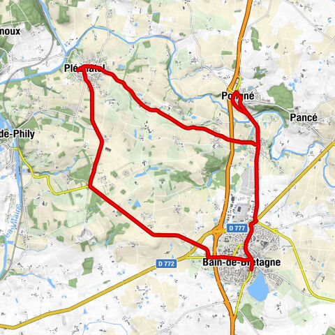 Bain-de-Bretagne - Le Châtellier - Église Saint-Donatien-et-Saint-Rogatien - Chapelle du Coudray