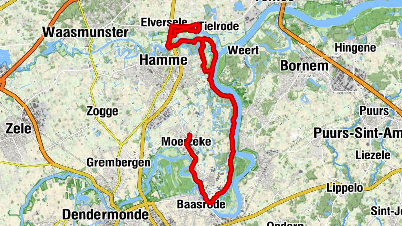 Moerzeke - Sint-Martinuskerk - T' schuurken - Kapel Onze-Lieve-Vrouw Zeven Weeën