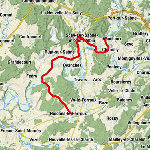 Noidans-le-Ferroux - Église Saint-Ferréol et Saint-Ferjeux - Cubry-lès-Soing - Bar Restaurant le Barnayout