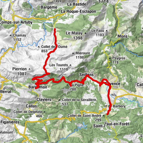 Fayence - Chapelle Notre-Dame-de-l'Ormeau ou des Essarts - Église Saint-Étienne