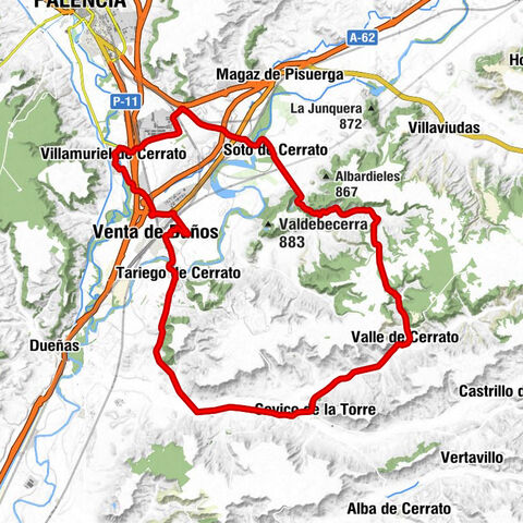 Villamuriel de Cerrato - Baños de Cerrato - Venta de Baños - Tariego de Cerrato