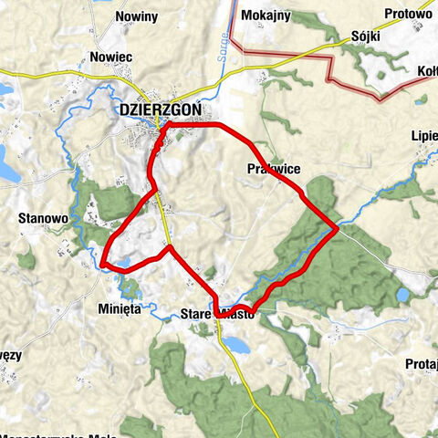 Dzierzgoń - Zapiecki - Wólka Pakwicka - Osiedle Ignacego Krasickiego