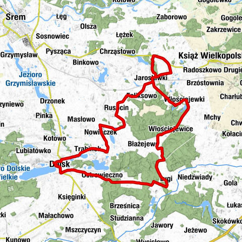 Śremskie Przedmieście - Kościół pw. św. Michała Archanioła - Dolsk - Gostyńskie Przedmieście