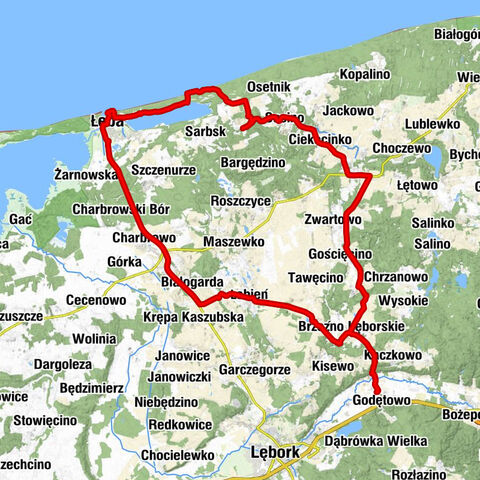 Godętowo - Kościół pw. Świętego Antoniego Padewskiego - Łeba - Kościół pw. Świętych Piotra i Pawła