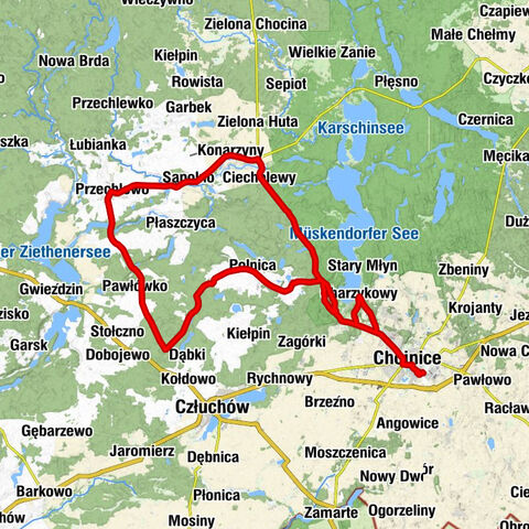 Chojnice - Kościół pw. Matki Boskiej Częstochowskiej - Kościół pw. Świętego Wawrzyńca - Kościół pw. Świętych Apostołów Piotra i Pawła