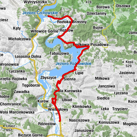 Dąbie - Zabrowarze - Kościół św. Wojciecha Biskupa i Męczennika i Podwyższenia Krzyża Świętego w Rożnowie - Kaplica pw. Świętych Cyryla i Metodego