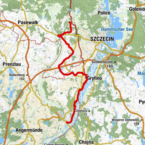 Schwedt - Gartz (Oder) - Dorfkirche Mescherin - Blankensee