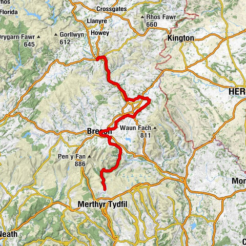 Builth Wells - Saint Cynog's Church - St Bilo's Church - Pontsticill