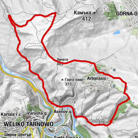 Велико Търново - Липата - Ксилифор - кв. Асенов
