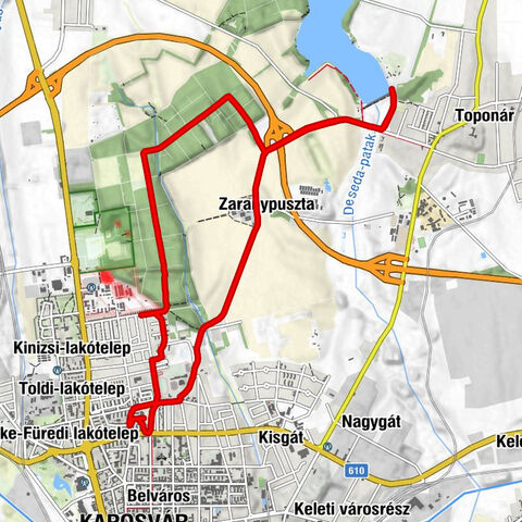 Északnyugati városrész - Kaposvár - Fácános - Tisztviselőtelep