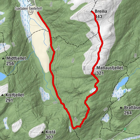 Kristiansund - Matlausfjellet - Breilia