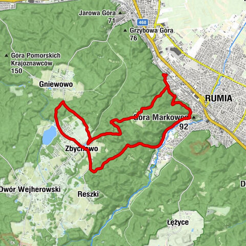 Rumia - Zbychowo - Wyspowo - Dolina Młynów