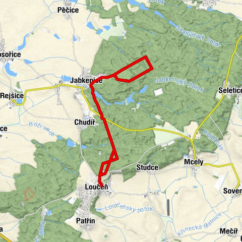 Loučeň - Dobrá Voda - Jabkenice - Doubka