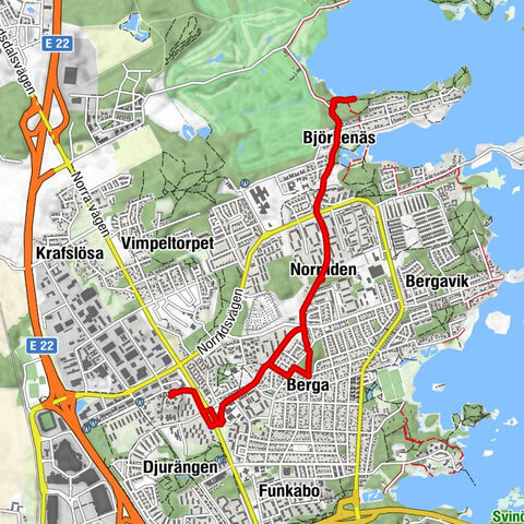 Norrliden - Björkenäs - Berga